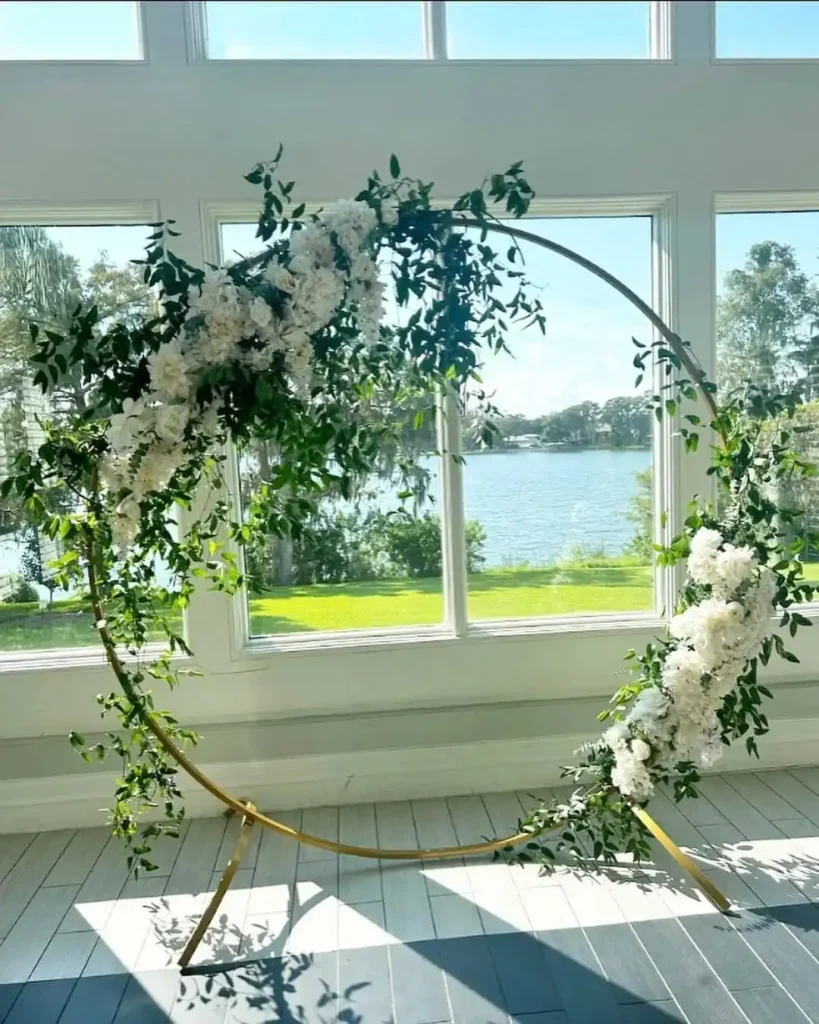 Circular Floral Hoop