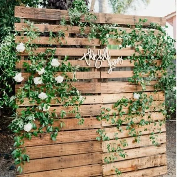 Rustic Wooden Pallet Wall