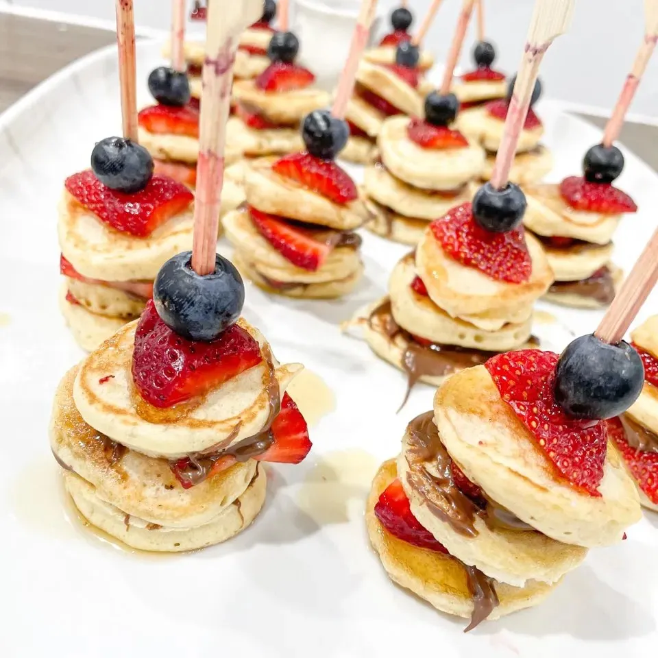 Mini Pancake Dessert Stack