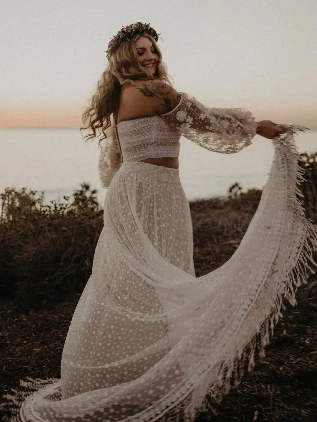 Tiered Skirt Boho Dress