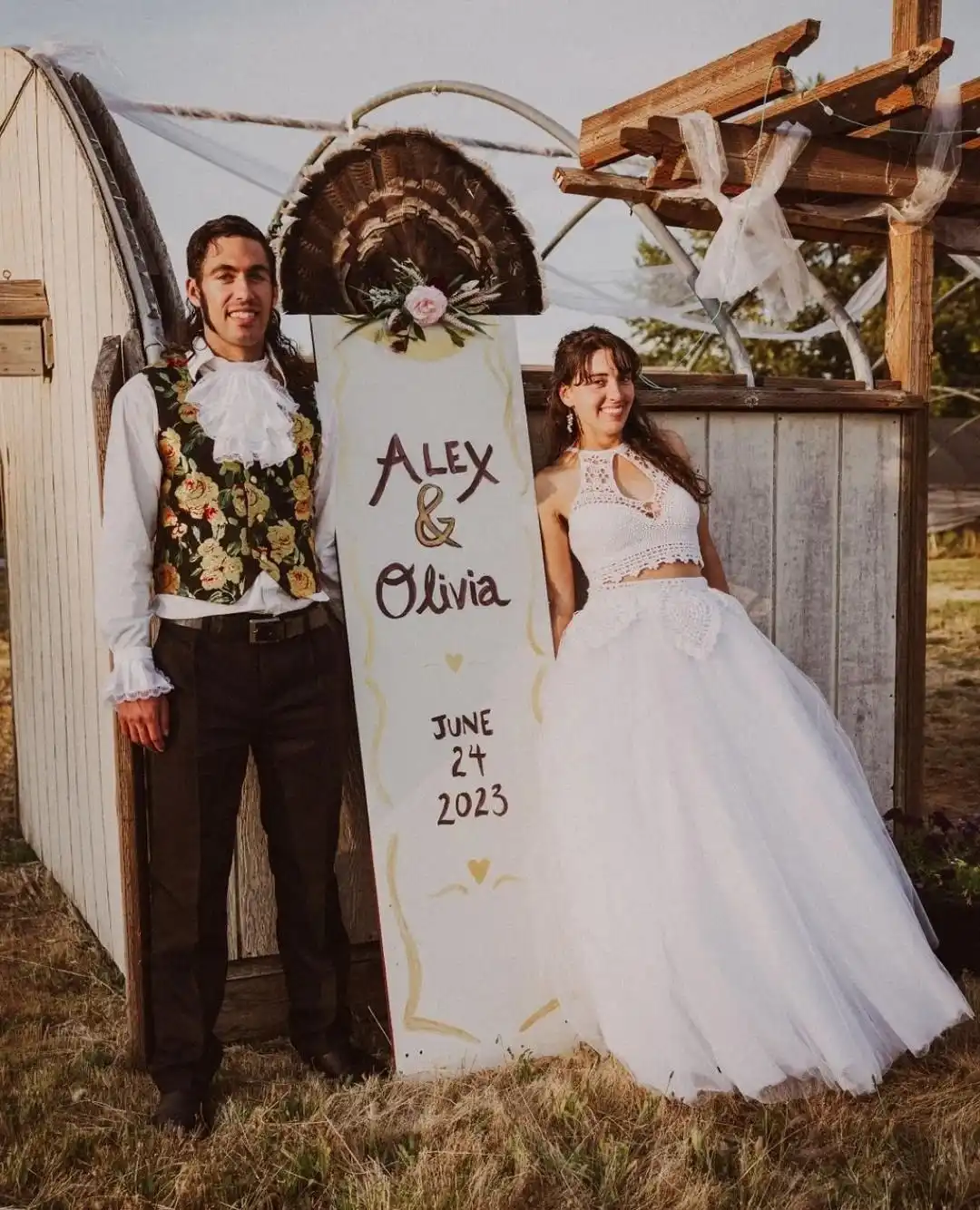 Pirate-Inspired Bridal Dress