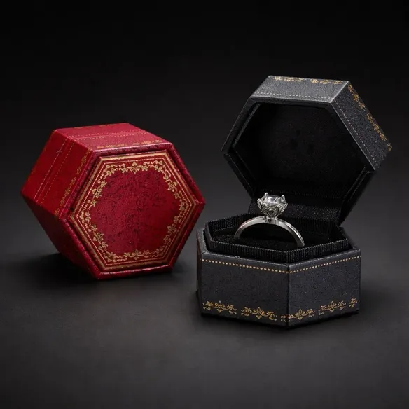 Vintage Metal Ring Box