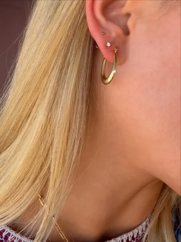 Simple Gold Hoop Earrings