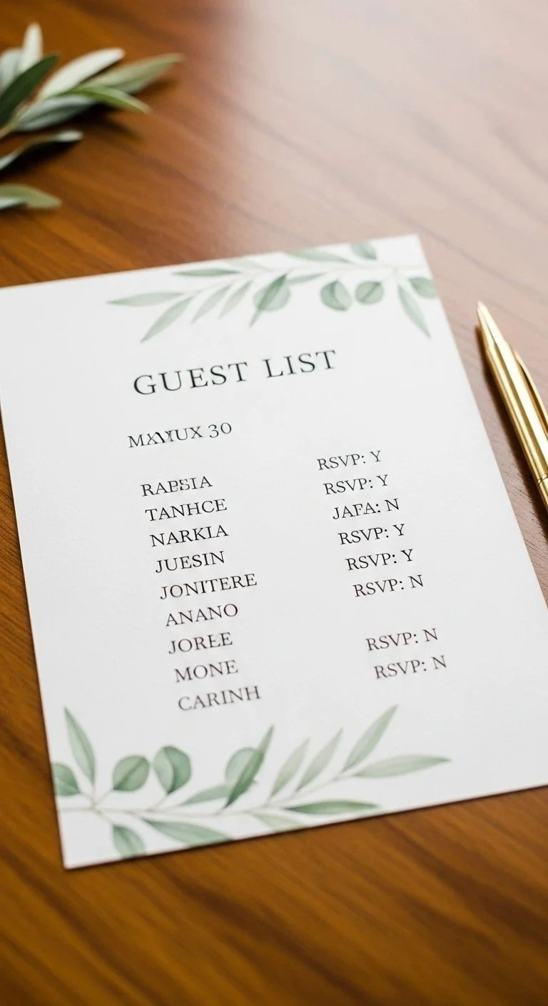 Small Guest List