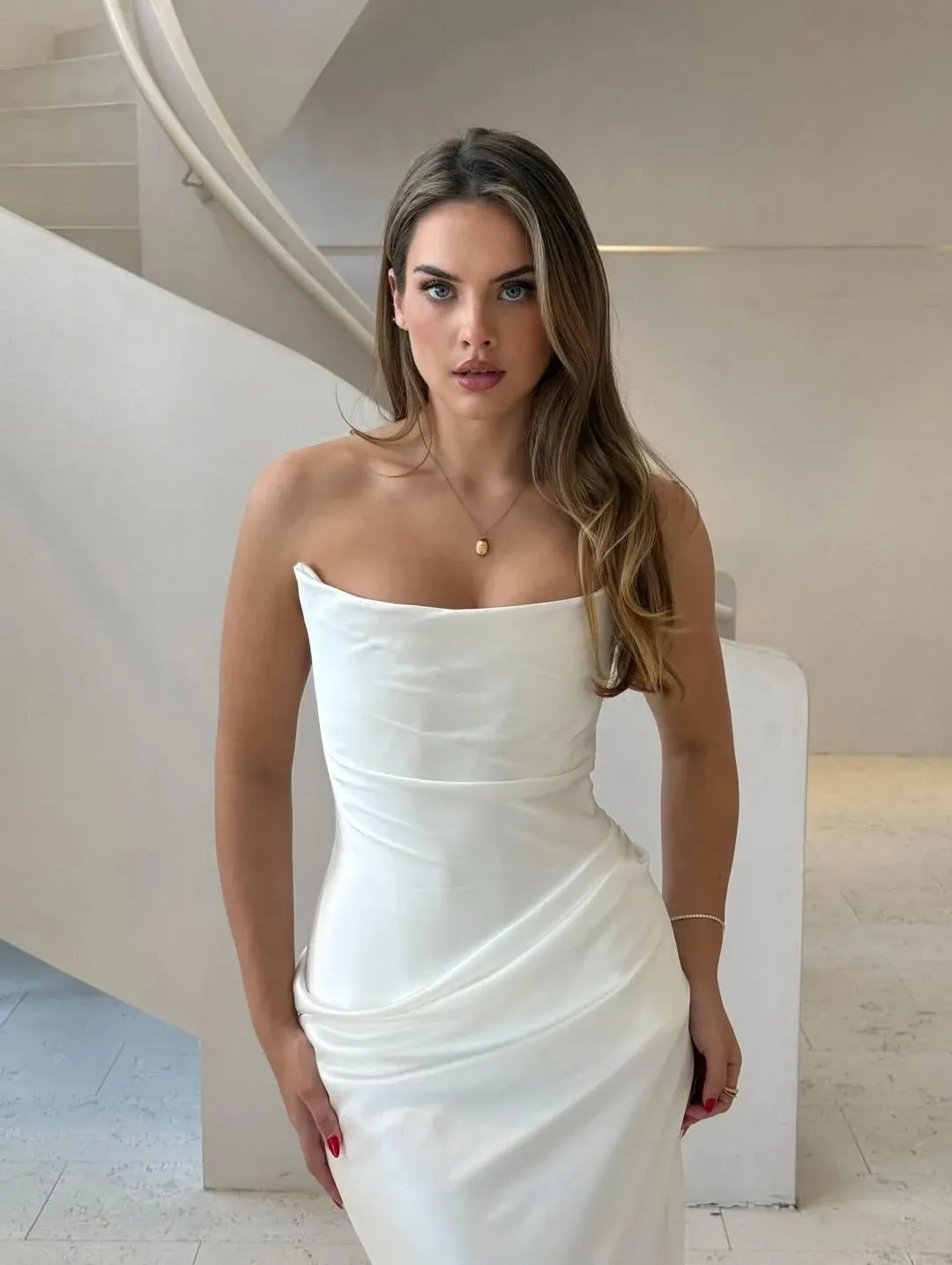 Asymmetric Drape Dress