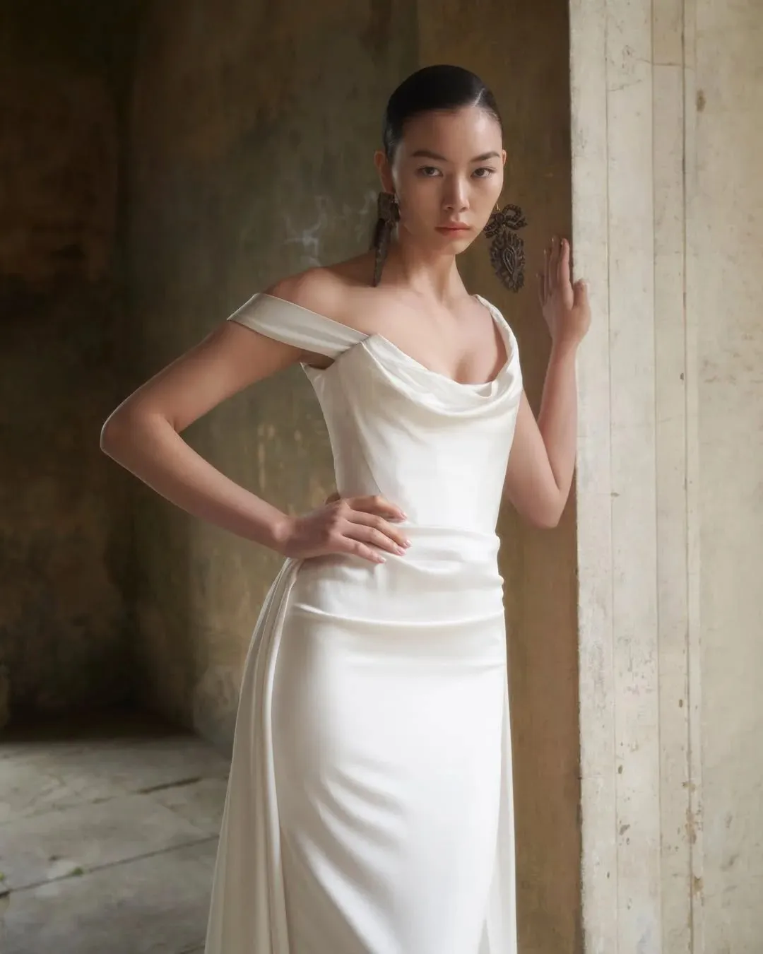 Minimalist Westwood-Inspired Slip Dress