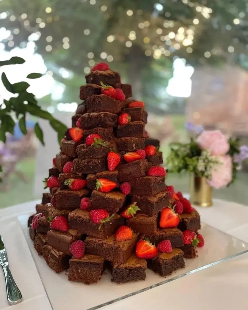 Tiered Brownie Display