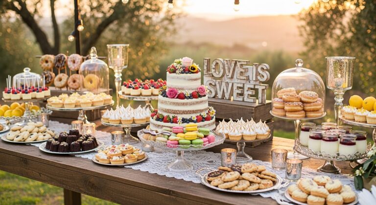 22 Delicious Wedding Dessert Table Ideas That Taste as Good as They Look
