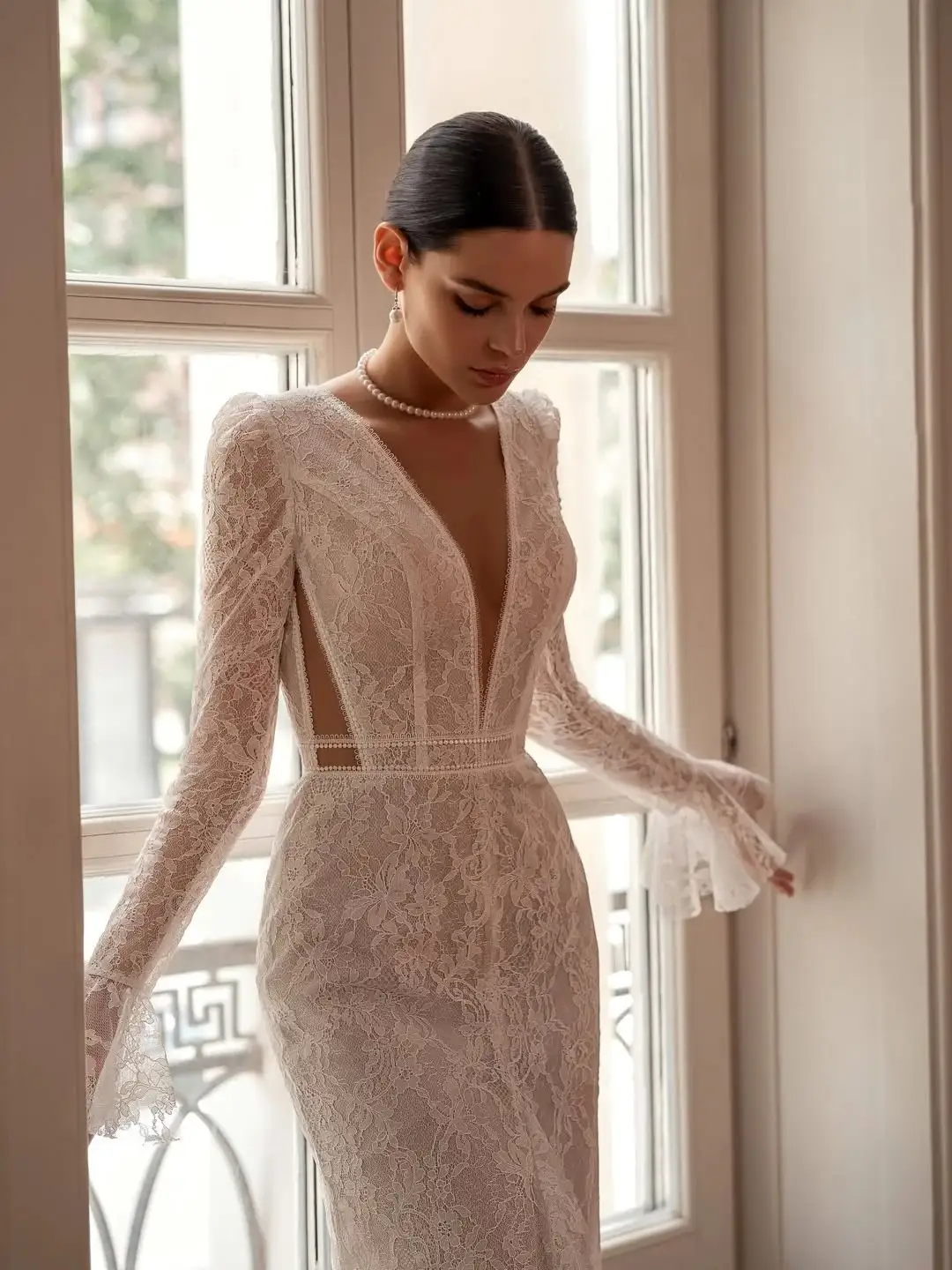 Lace Mermaid with Long Sleeves