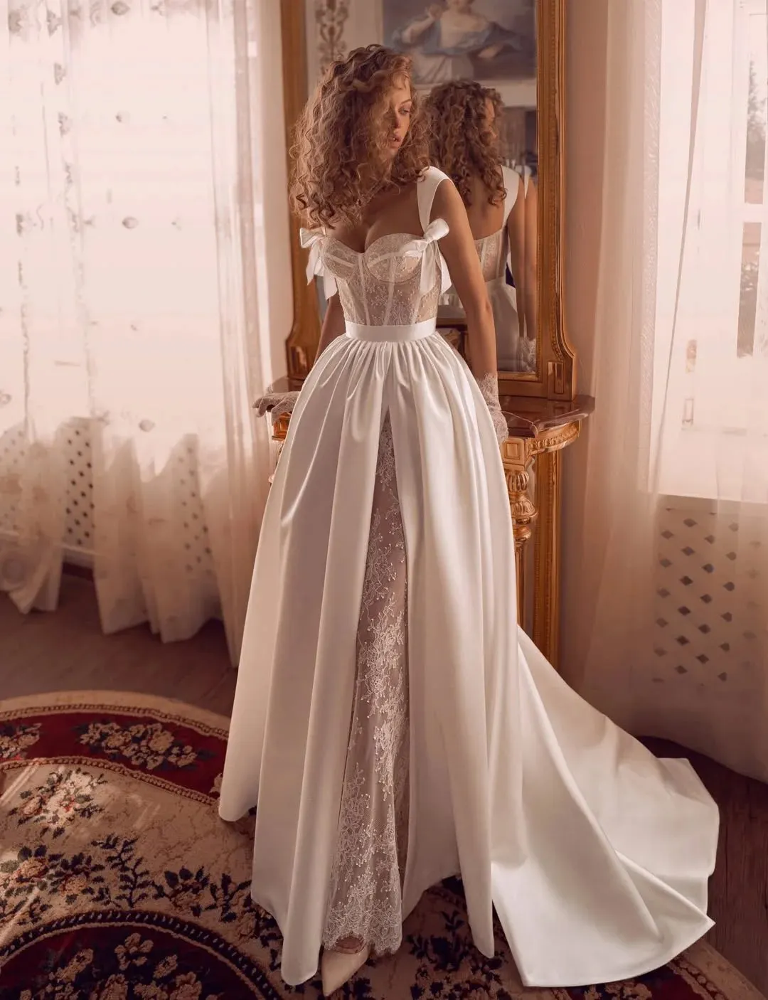 Corset Mermaid Dress With Structured Straps