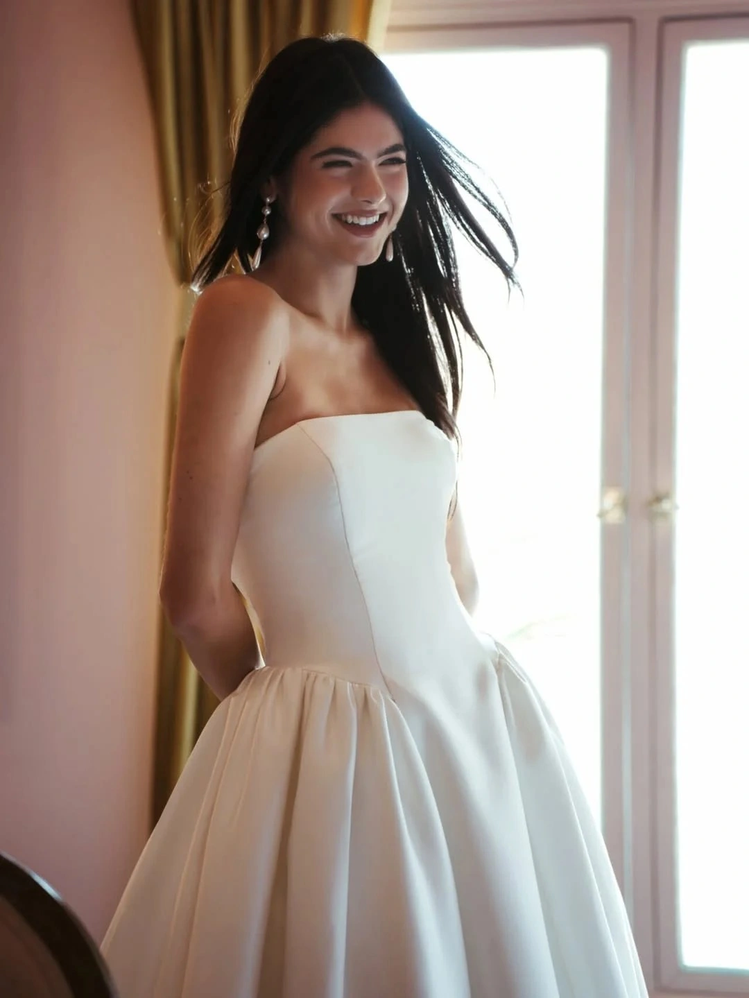Square Neckline Dropwaist Dress