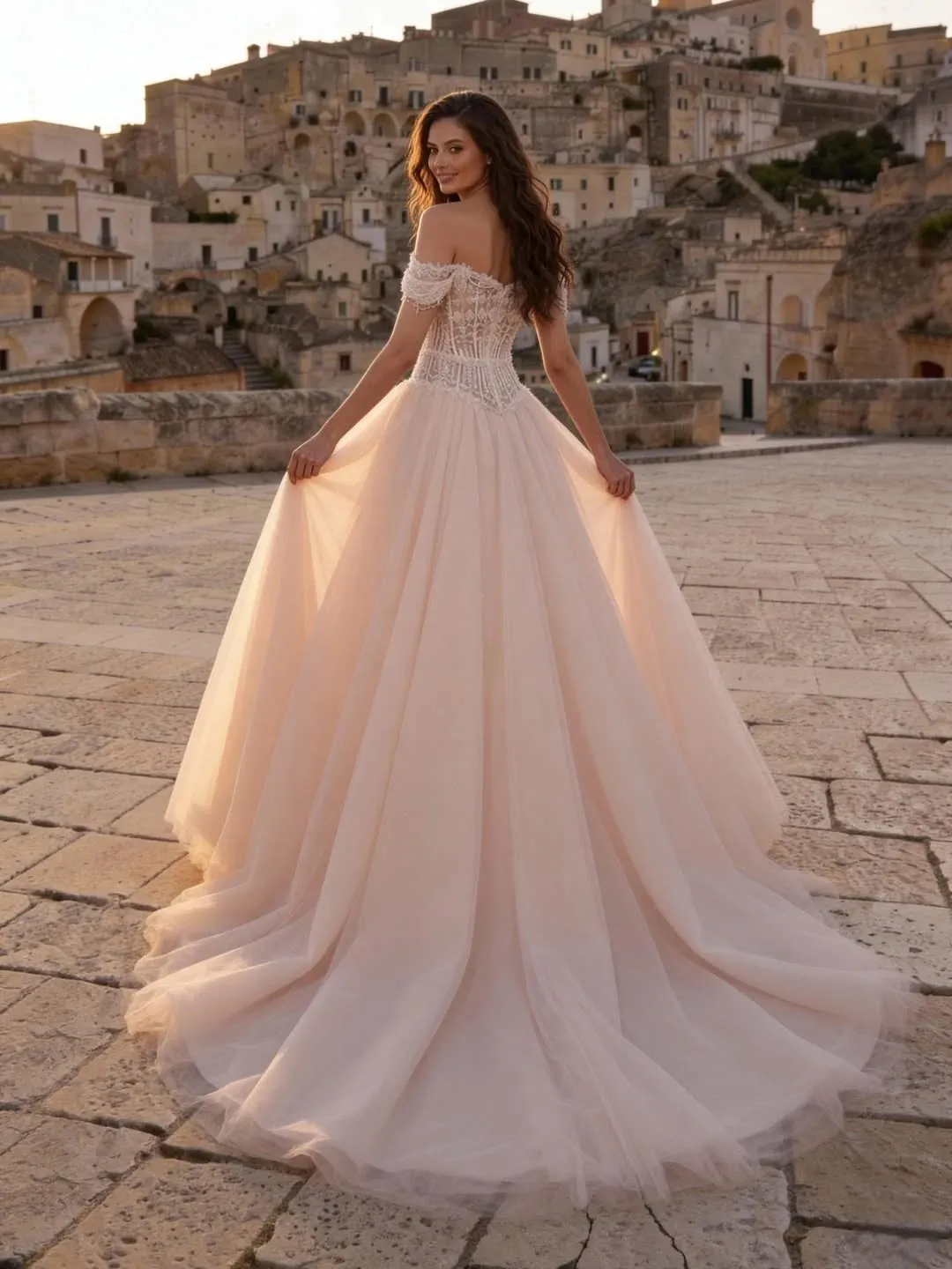 Soft Blush-Toned Gown