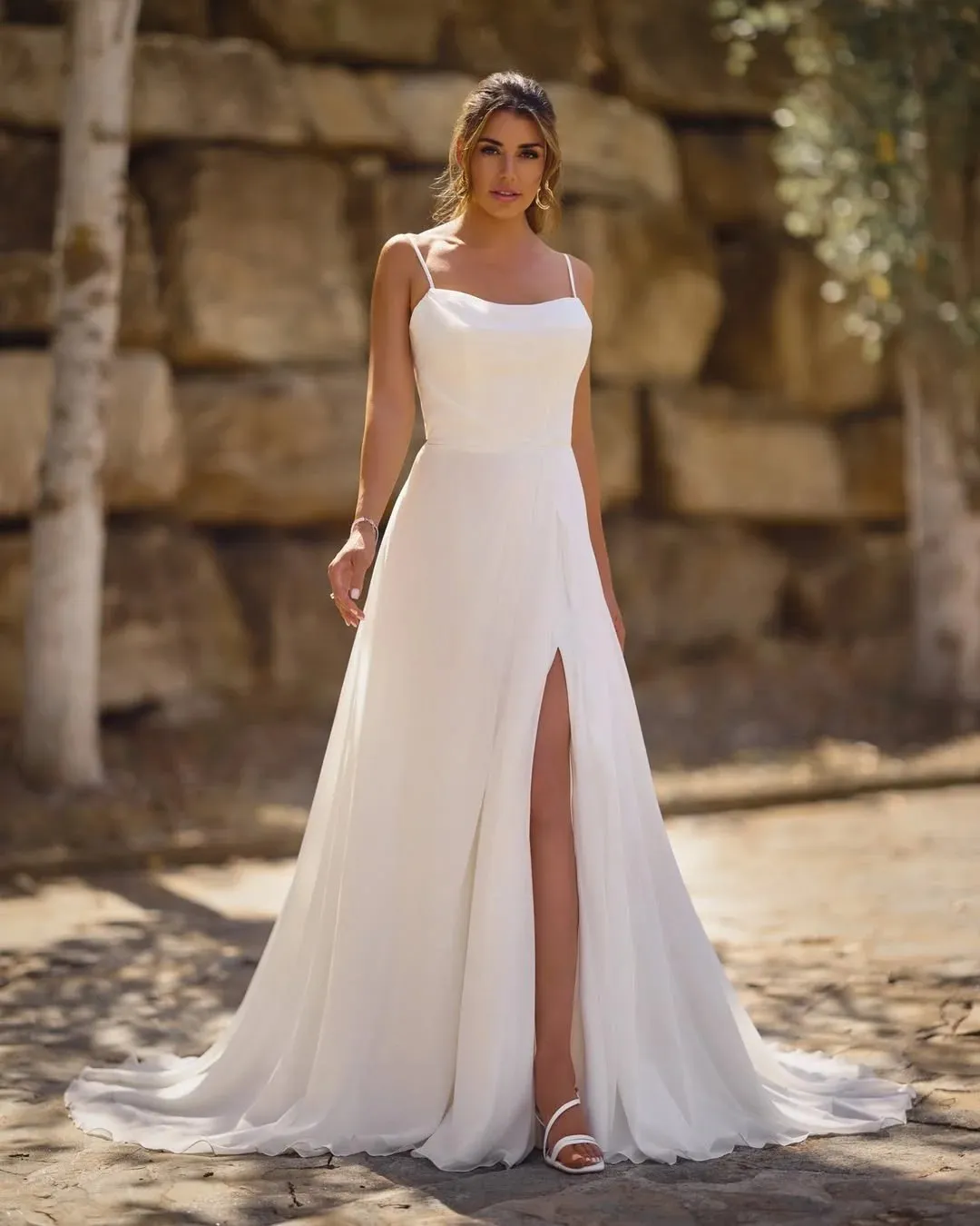 Flowing Chiffon Silhouette