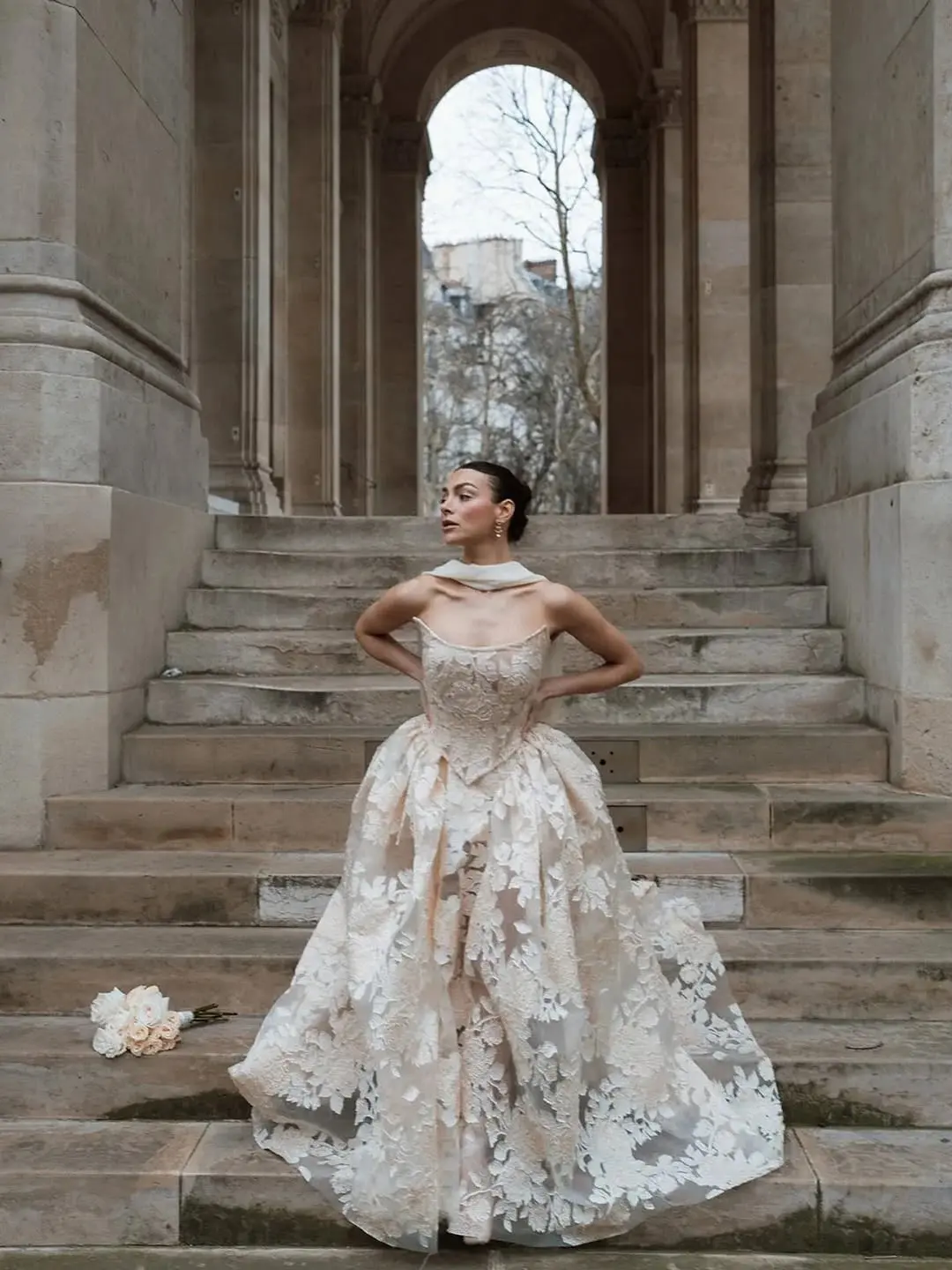 Dramatic Tulle Dropwaist dress