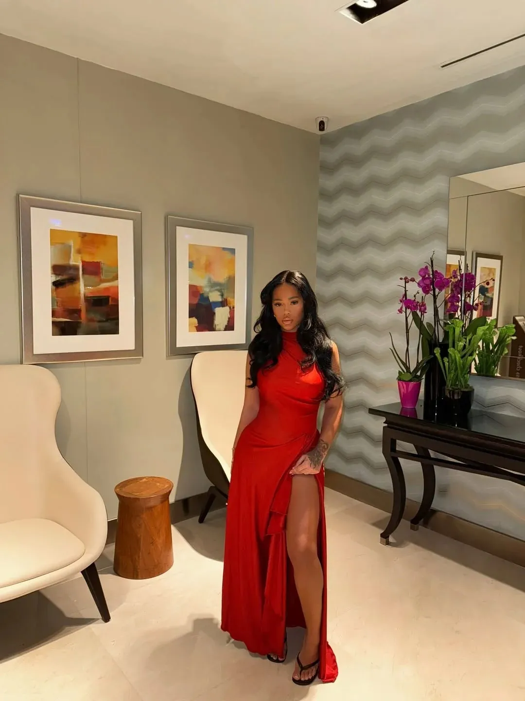 High-Neck Dress