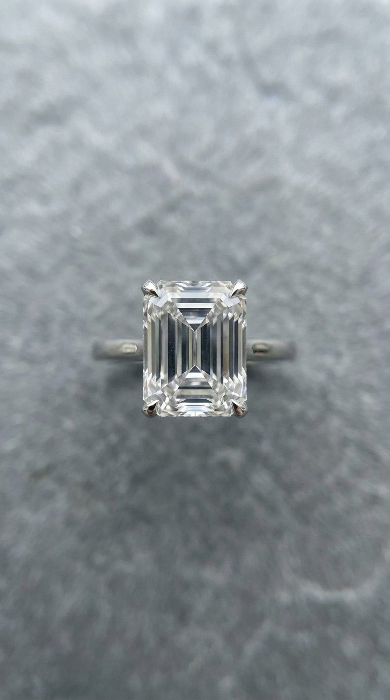 Emerald Cut with Step Facets