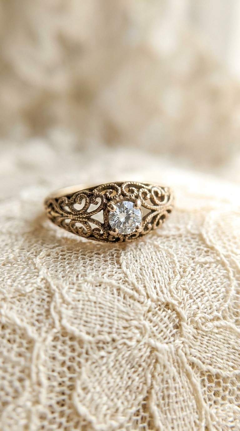Vintage-Inspired Filigree Ring
