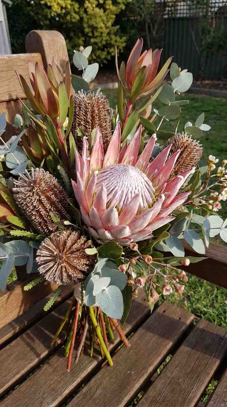 Protea and Native Australian Bouquet