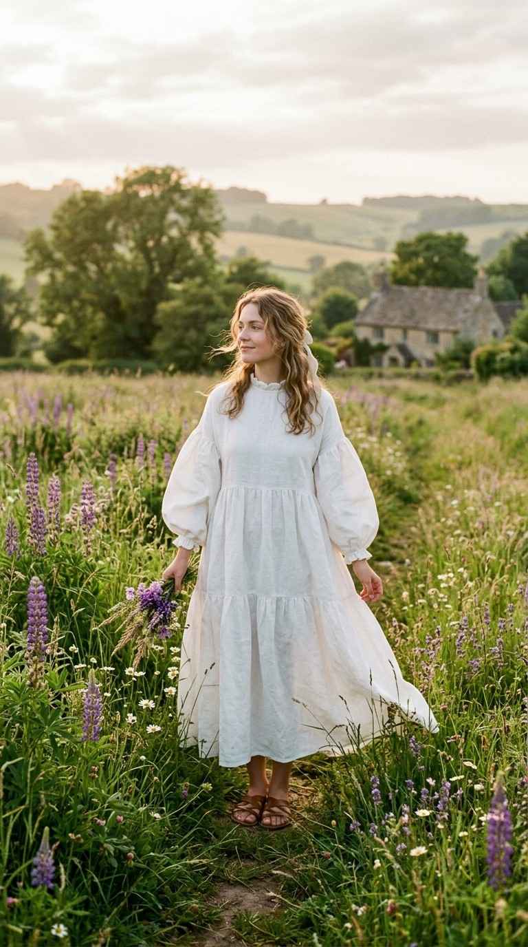 Cottagecore Prairie Dress