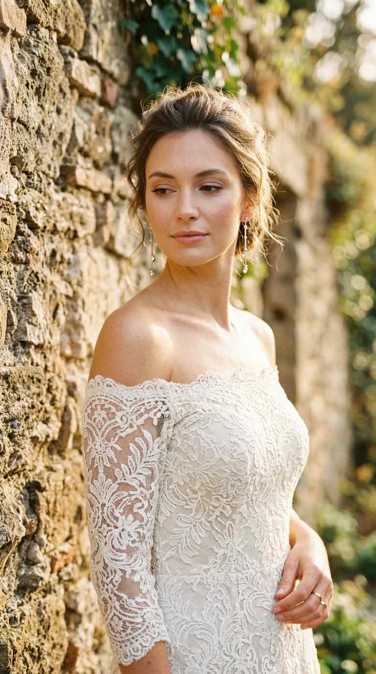 Off-Shoulder Lace Dress