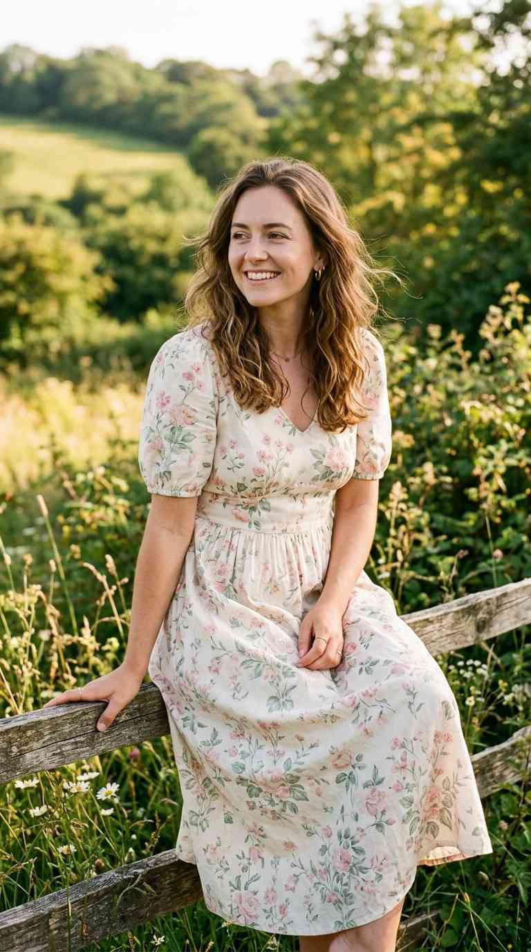 Floral Print Midi Dress
