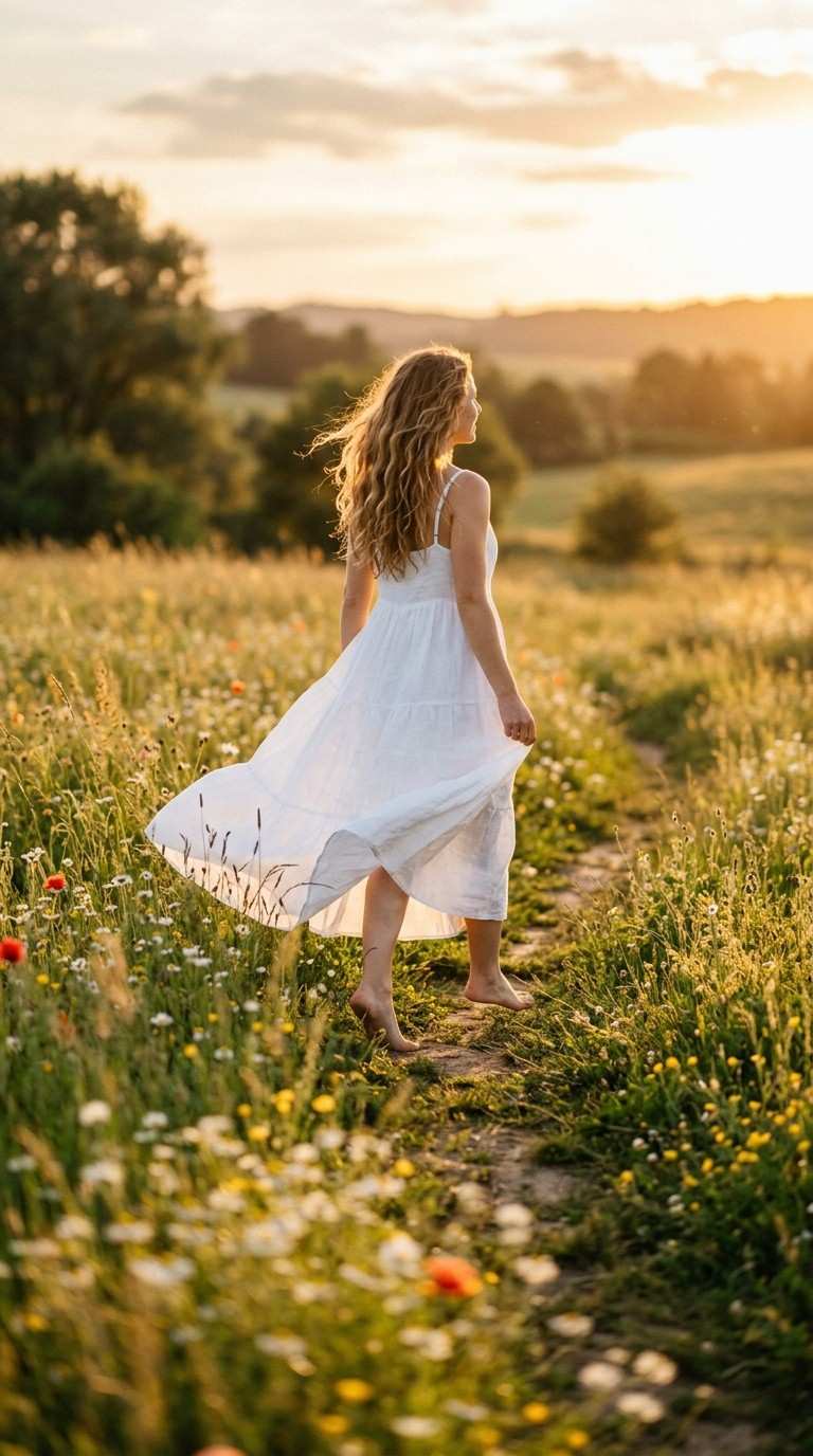 Flowy White Maxi Dress