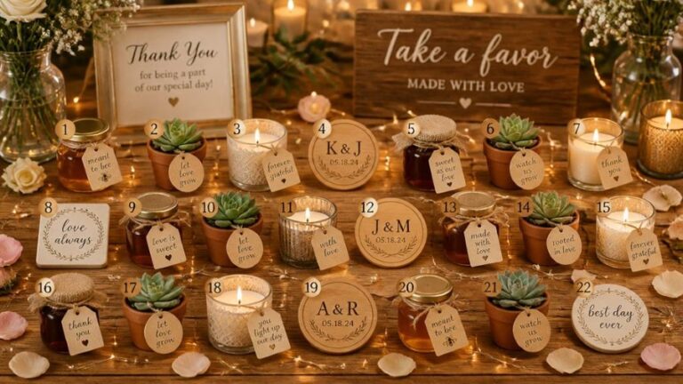 Unique Wedding Favors Your Guests Will Actually Use