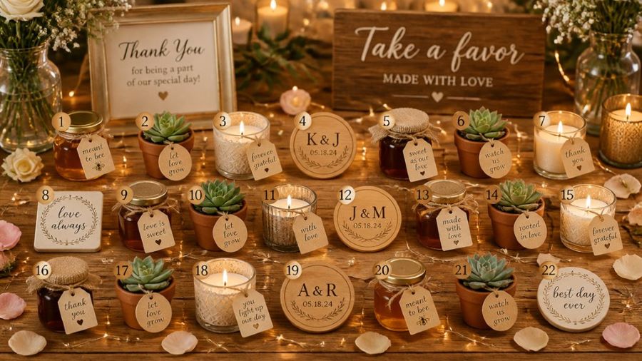 Unique Wedding Favors Your Guests Will Actually Use