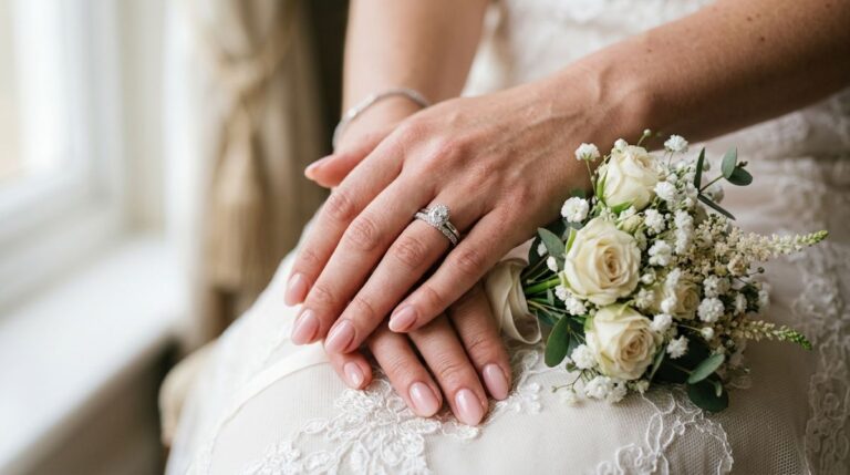 Beautiful Wedding Nail Ideas That Are Made for Close-Up Photos